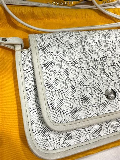 white goyard crossbody|goyard plumet price 2023.